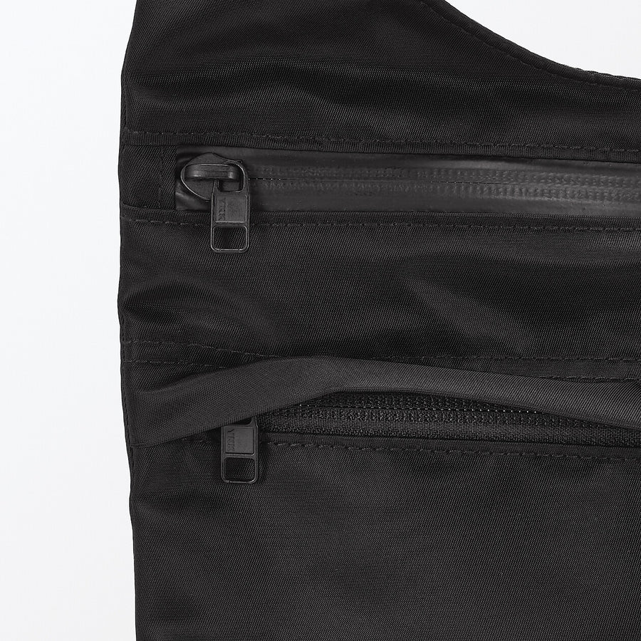 Nylon shoulder bag Black