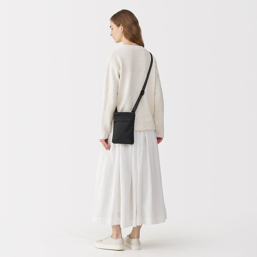 Nylon mini shoulder bag Black