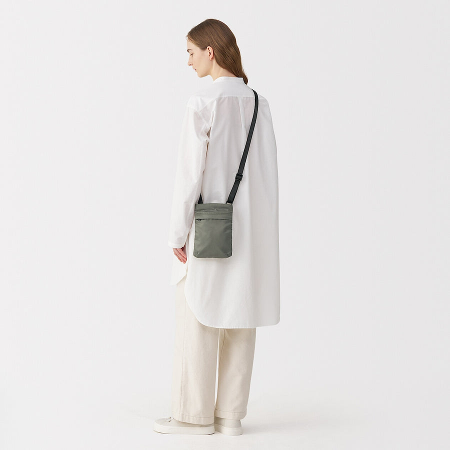 Nylon mini shoulder bag Black