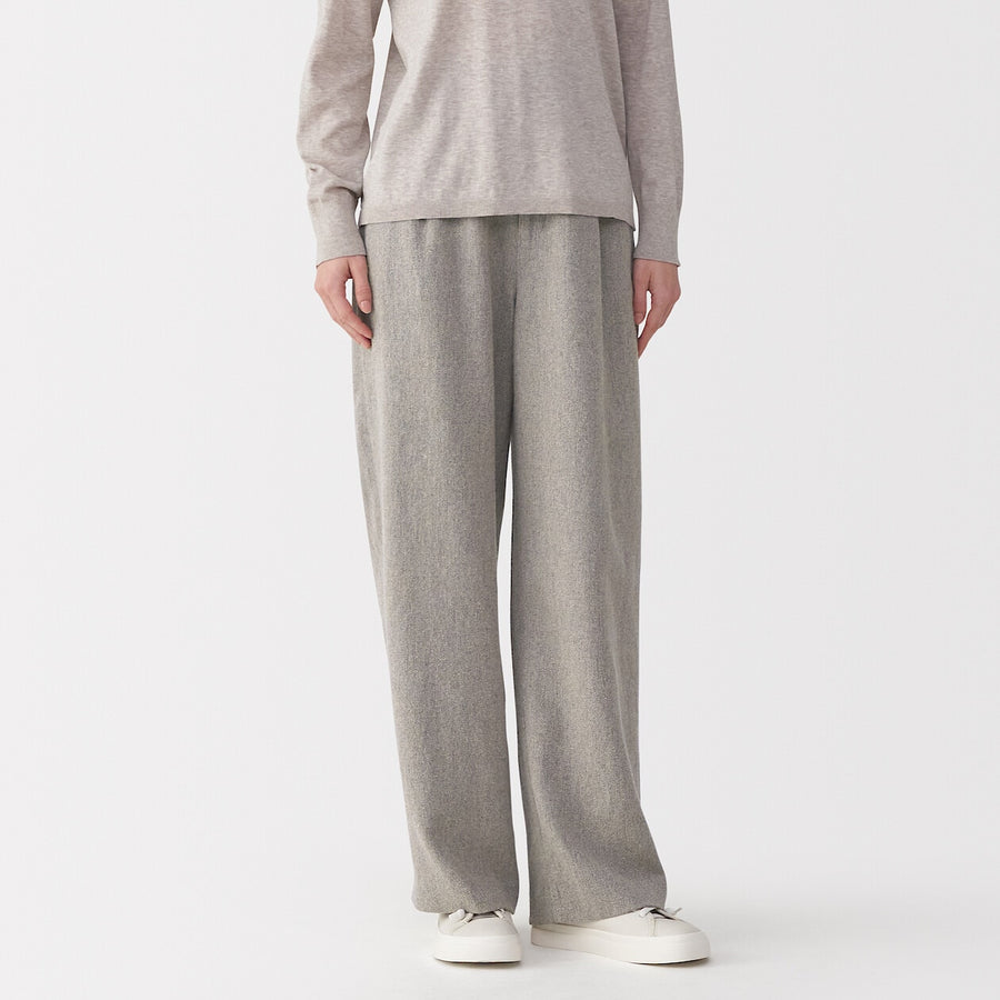 Women's linen blended wool pants GreyXXS