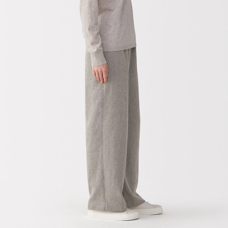 Women's linen blended wool pants GreyXXS