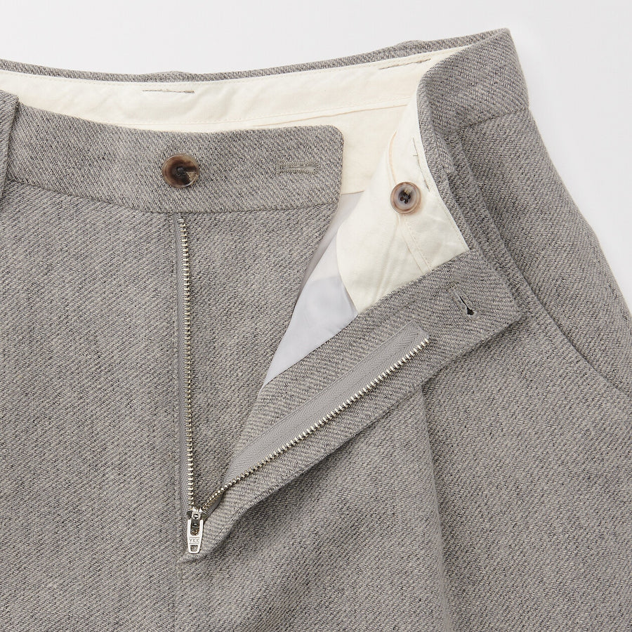 Women's linen blended wool pants GreyXXS