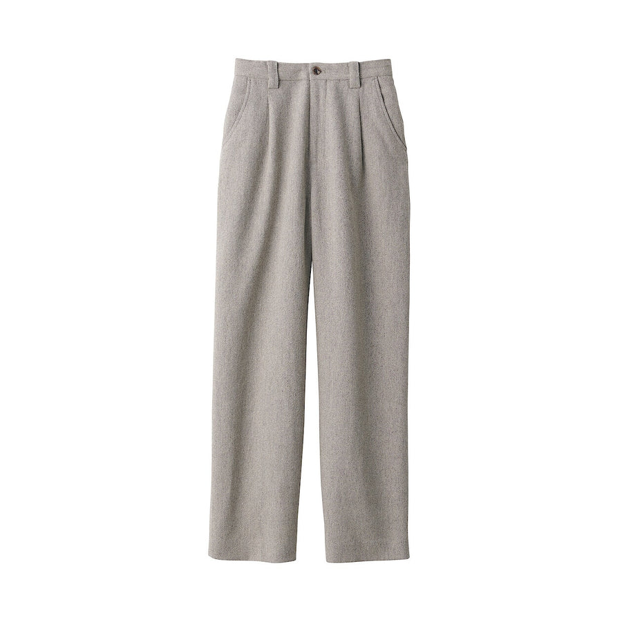 Women's linen blended wool pants GreyXXS