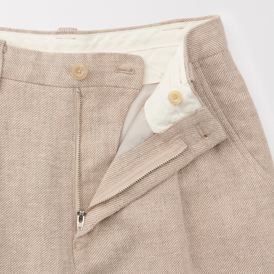 Women's linen blended wool pants GreyXXS