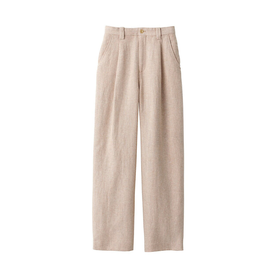Women's linen blended wool pants GreyXXS