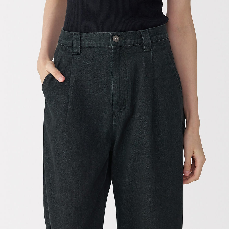 W's washi blended denim pants Dark grey23inch