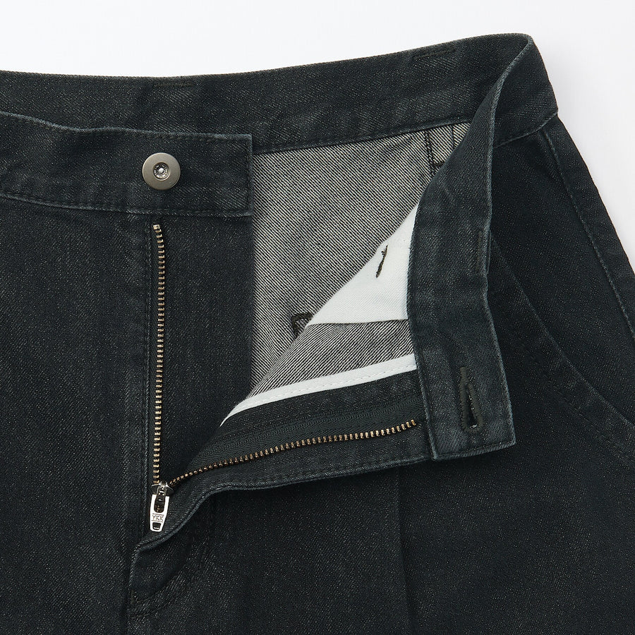 W's washi blended denim pants Dark grey23inch