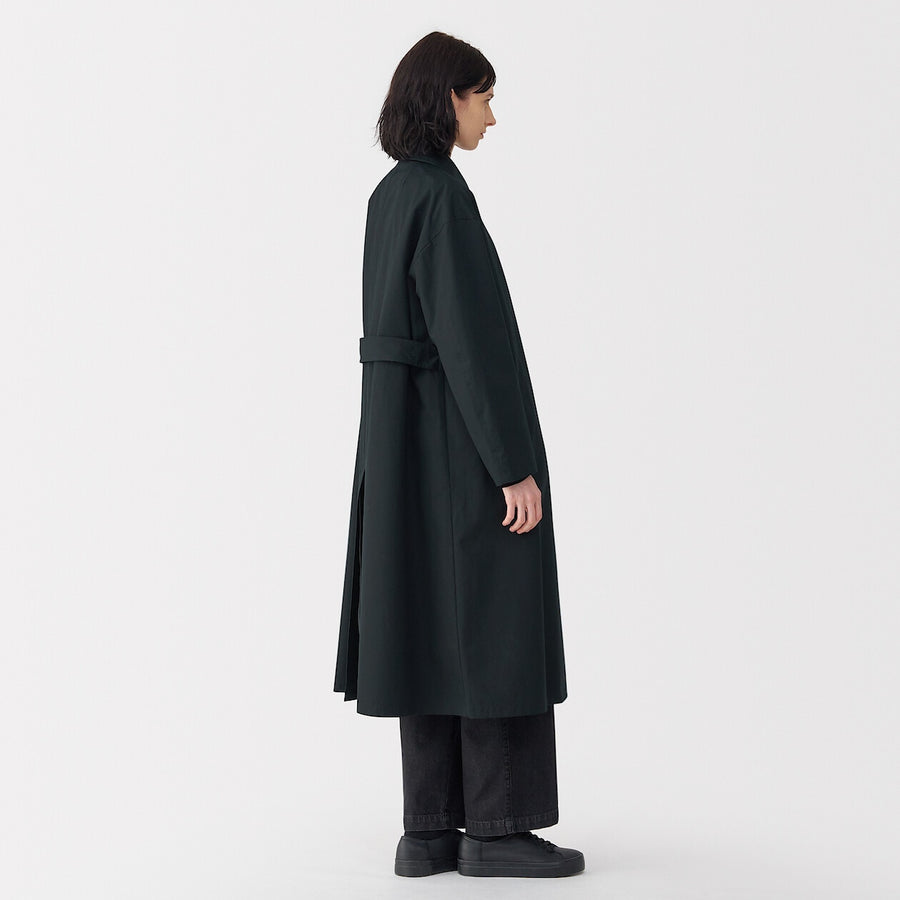 Women's high density cotton single breasted coat BlackS