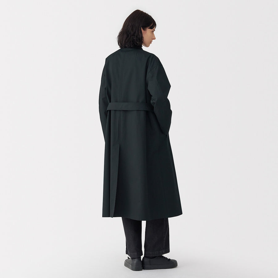 Women's high density cotton single breasted coat BlackS