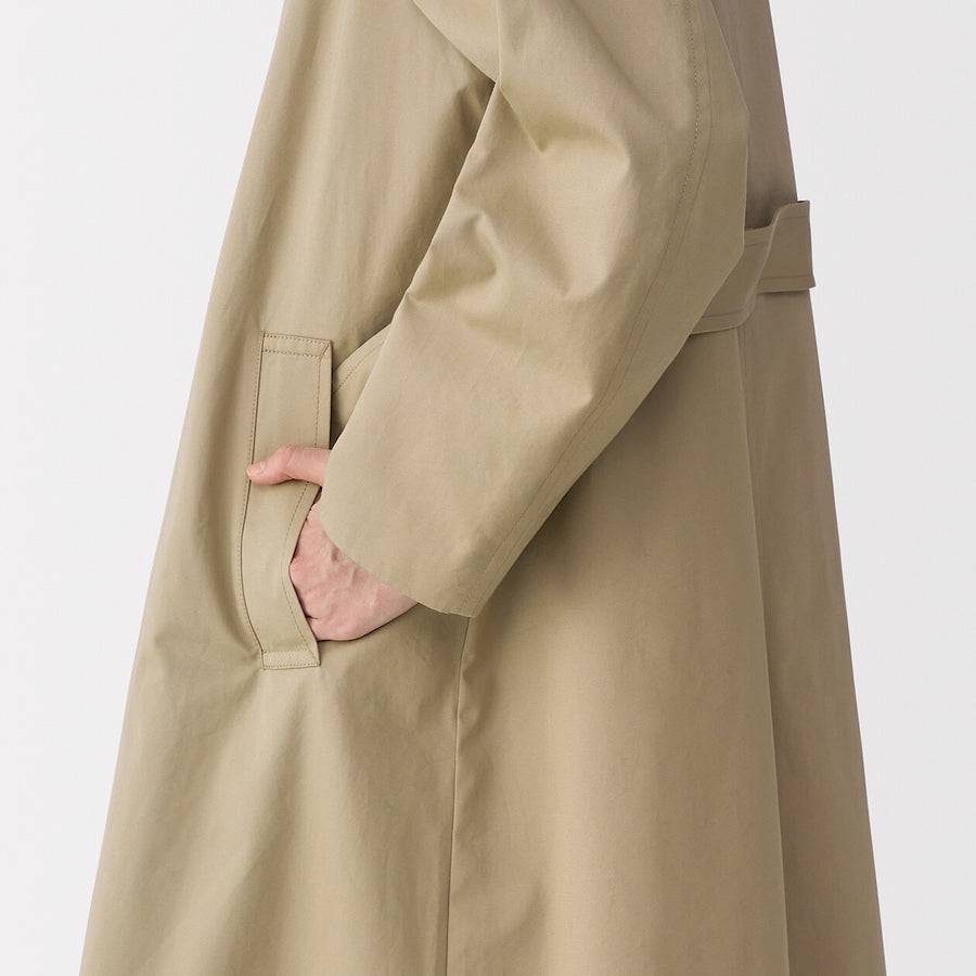 Women's high density cotton single breasted coat BlackS
