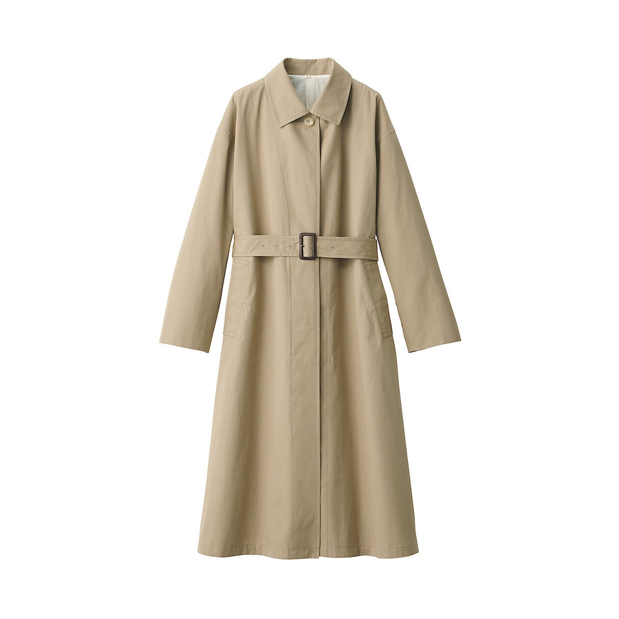 Women's high density cotton single breasted coat BlackS