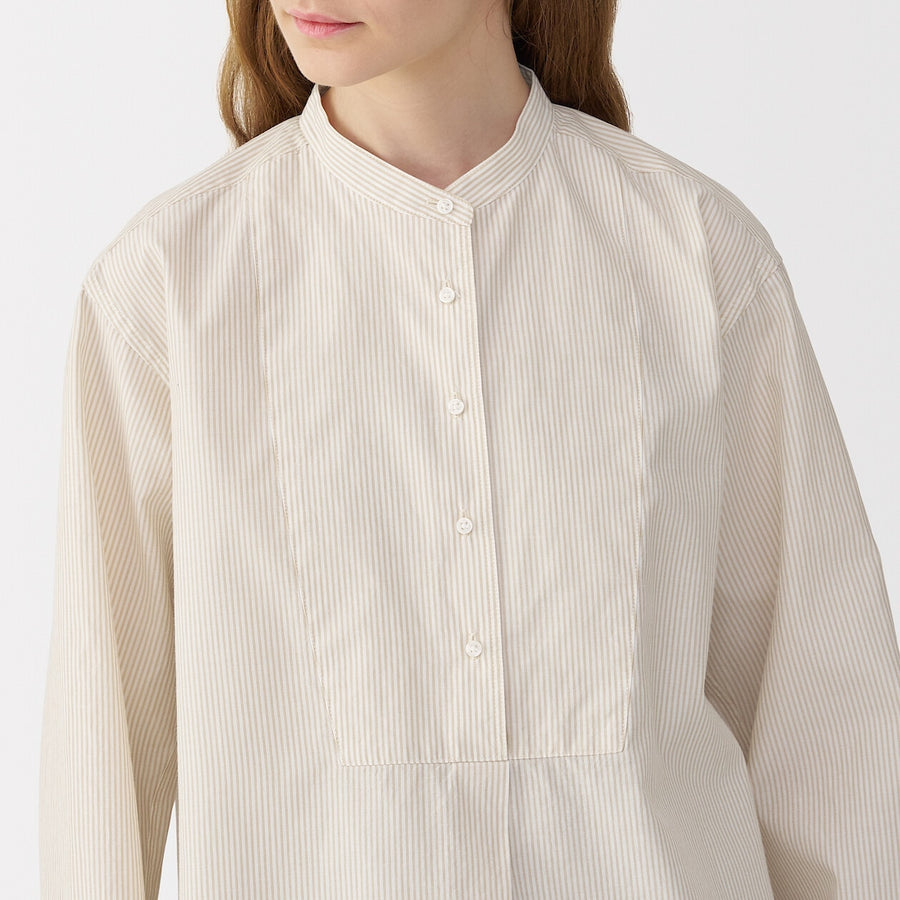 Women's silk blended long shirt WhiteS