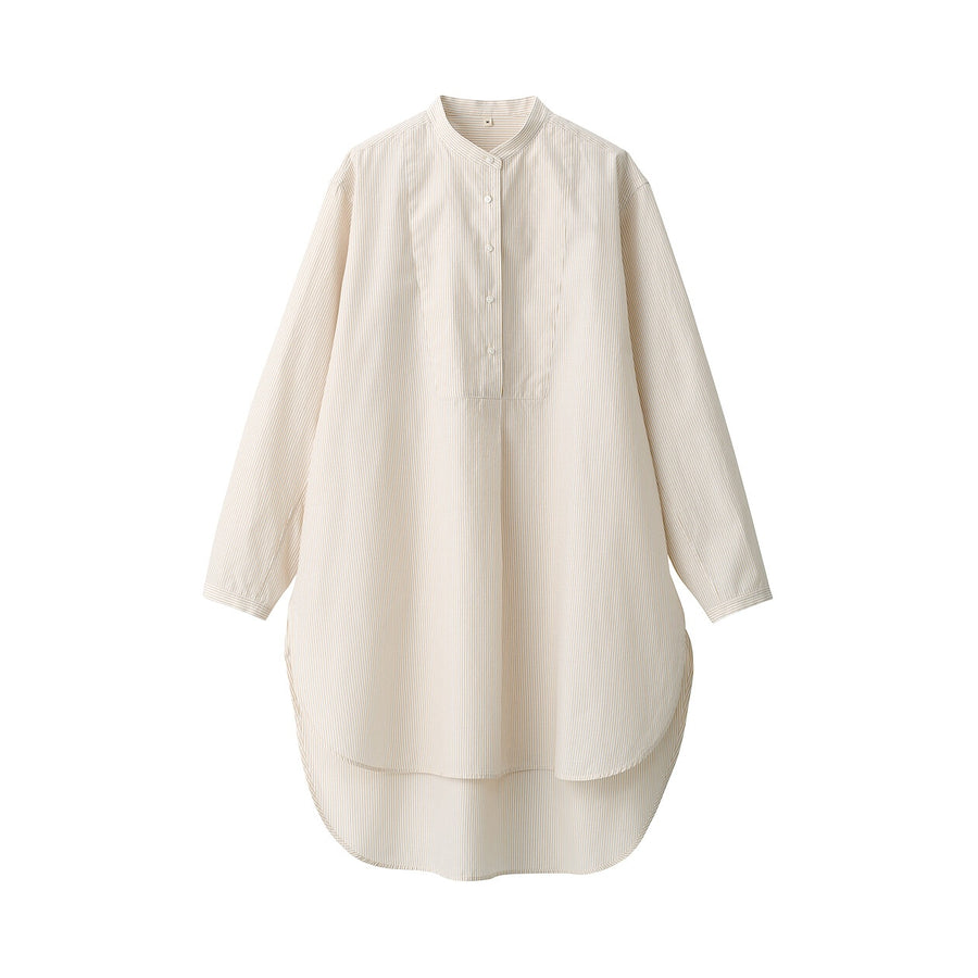 Women's silk blended long shirt WhiteS