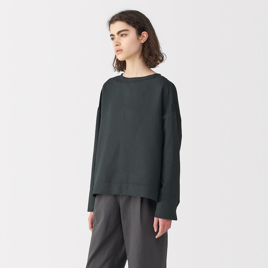 Women's linen silk long sleeve shirt Off WhiteS
