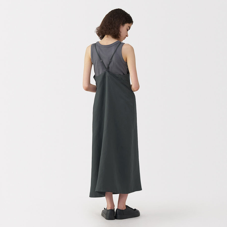Women's linen silk dress NavyS