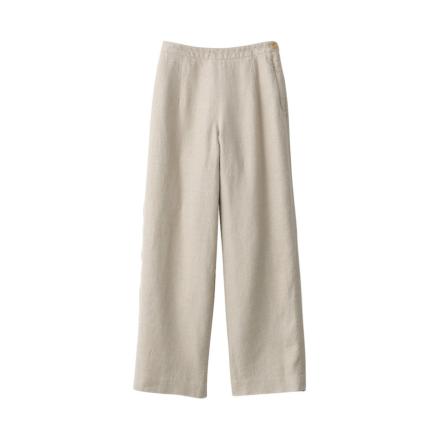Women's linen wide pants NaturalXXS
