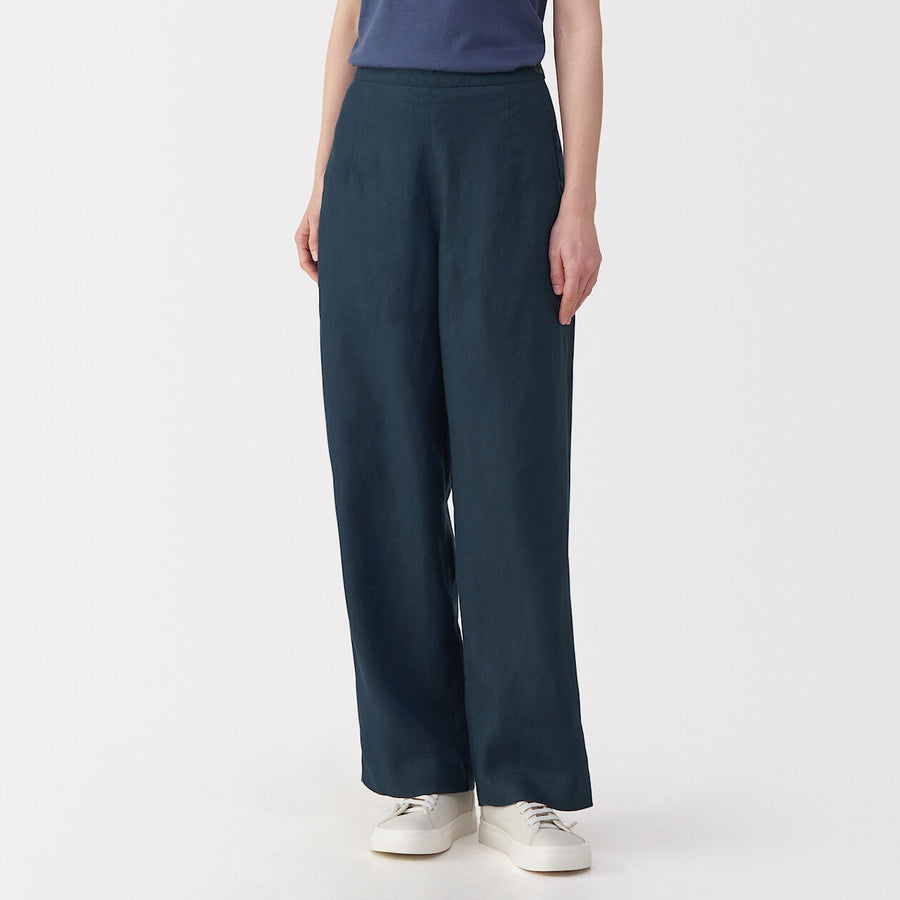 Women's linen wide pants NaturalXXS