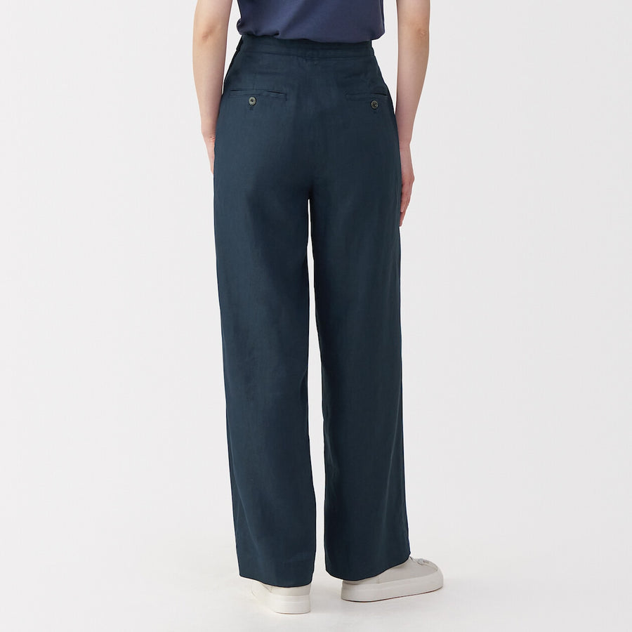 Women's linen wide pants NaturalXXS