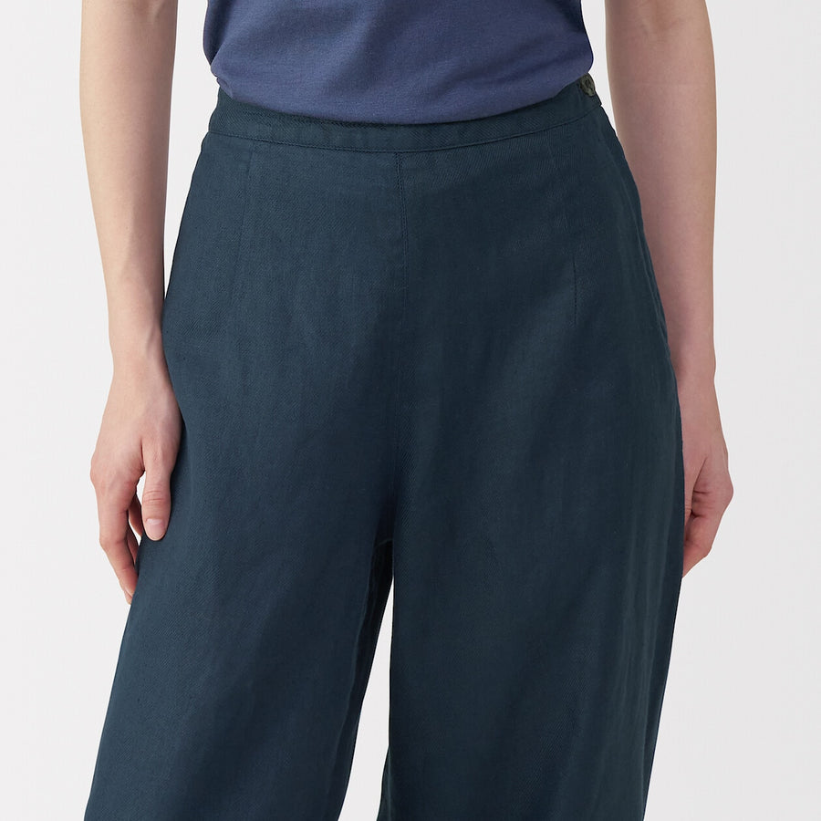 Women's linen wide pants NaturalXXS