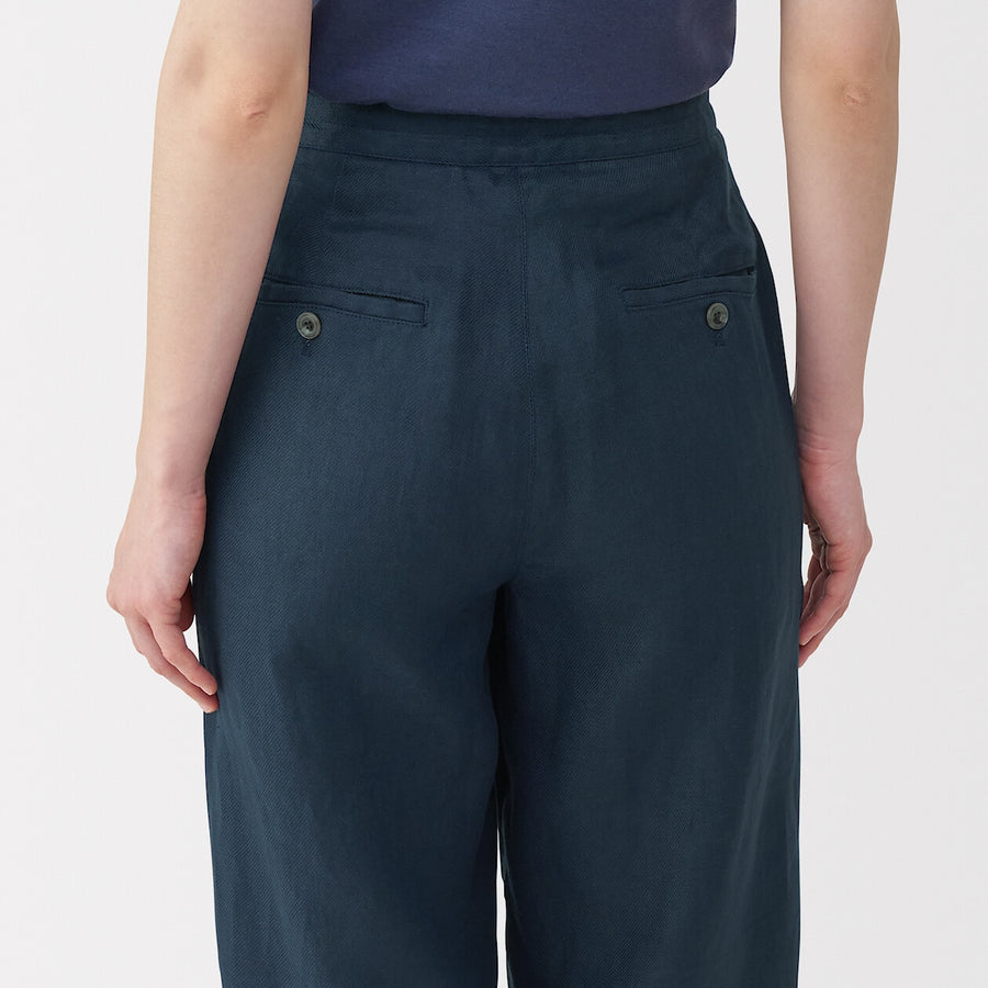 Women's linen wide pants NaturalXXS