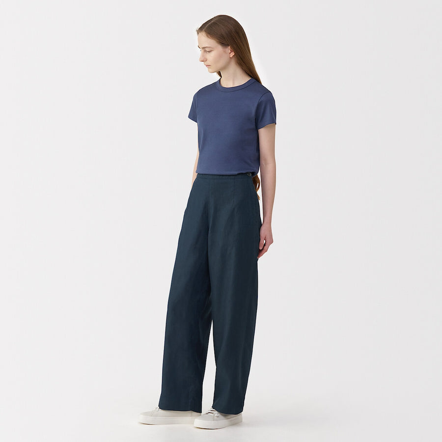 Women's linen wide pants NaturalXXS