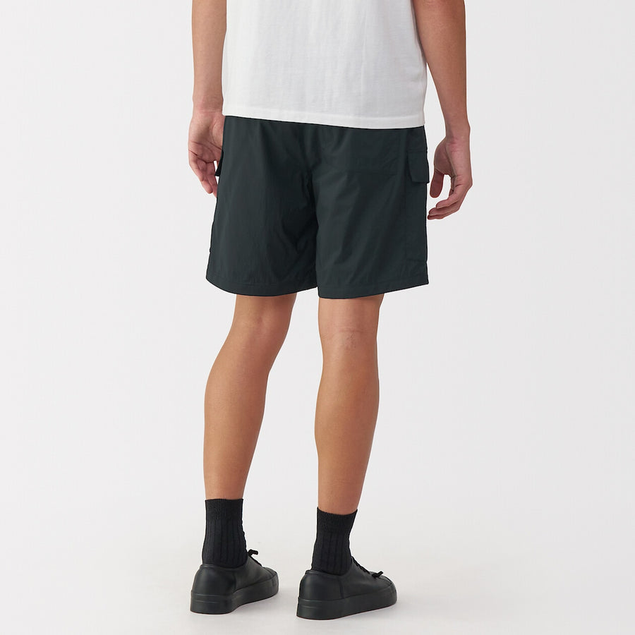Men's nylon cargo short pants BlackS