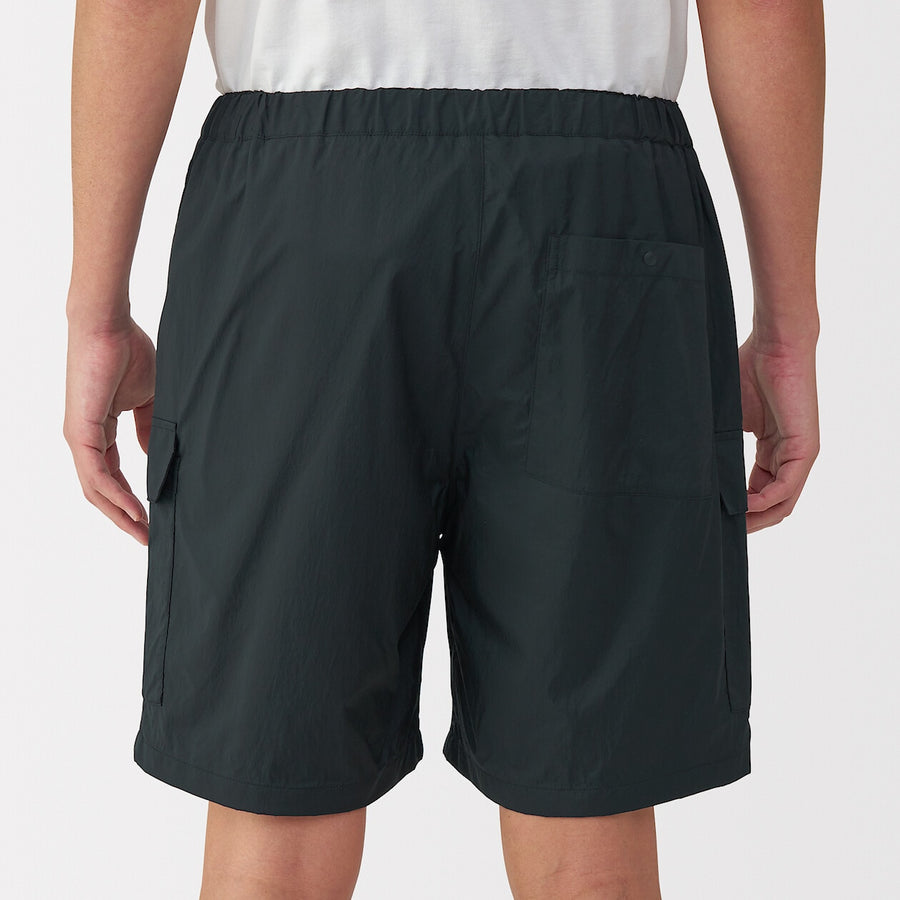 Men's nylon cargo short pants BlackS