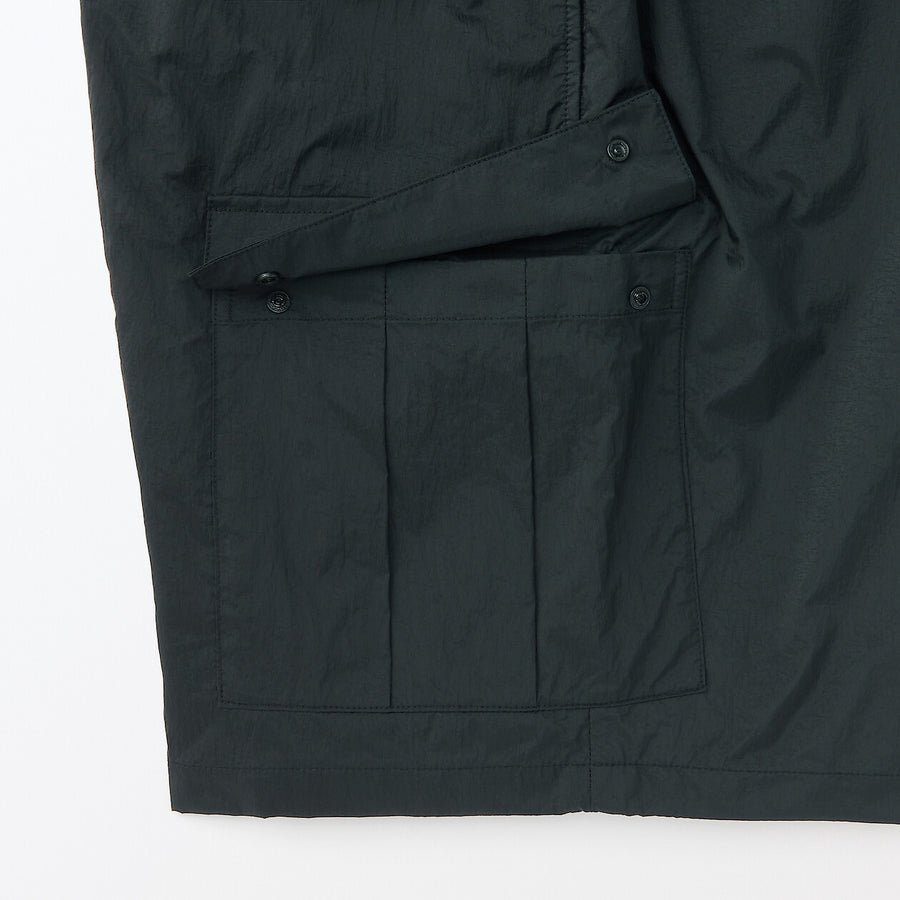 Men's nylon cargo short pants BlackS