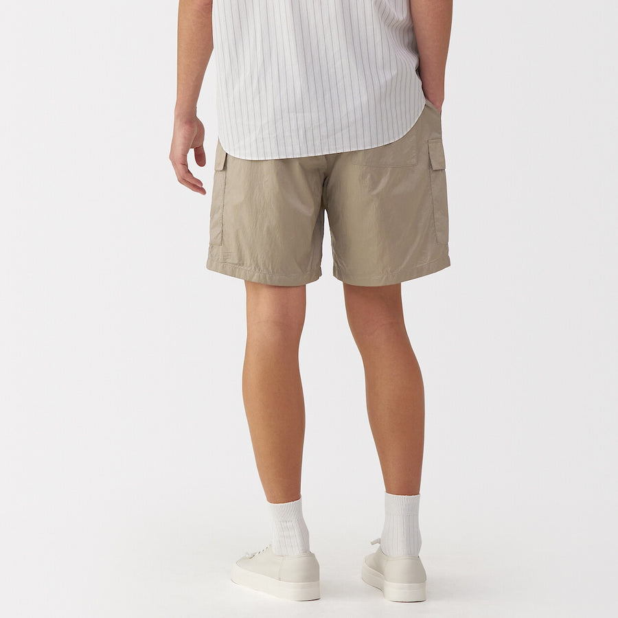 Men's nylon cargo short pants BlackS