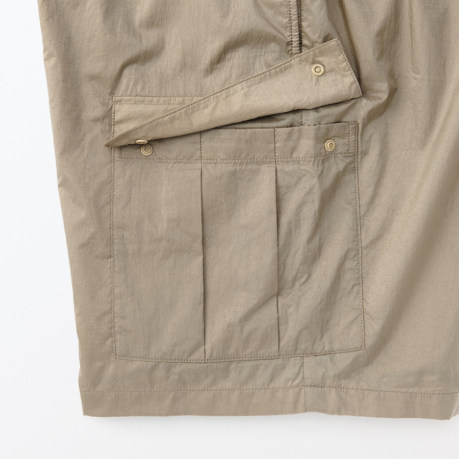Men's nylon cargo short pants BlackS
