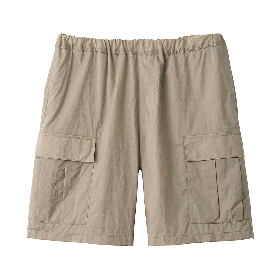 Men's nylon cargo short pants BlackS