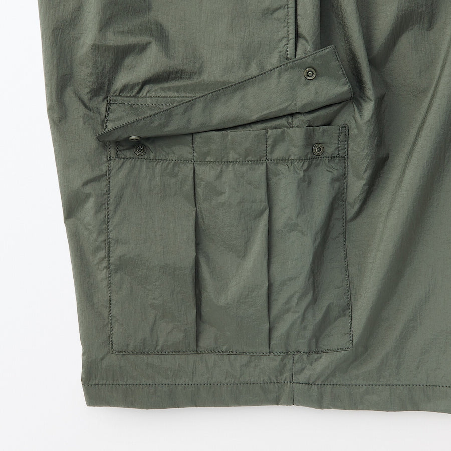 Men's nylon cargo short pants BlackS