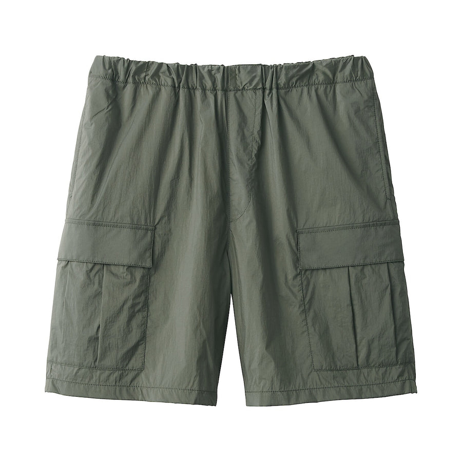 Men's nylon cargo short pants BlackS