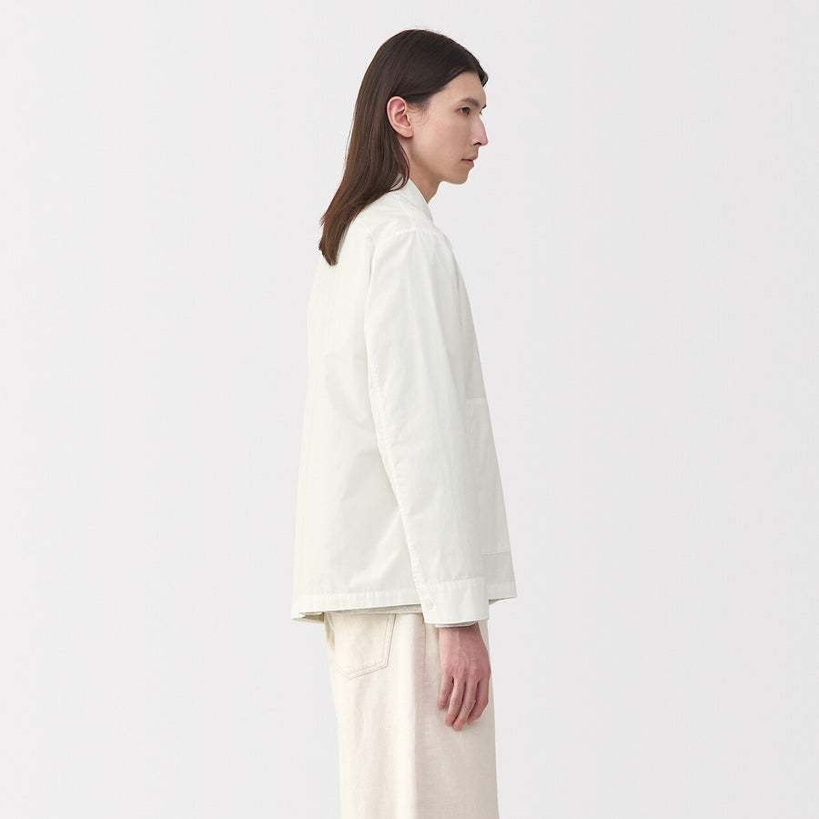 Men's Cotton Shirt Jacket Off WhiteS