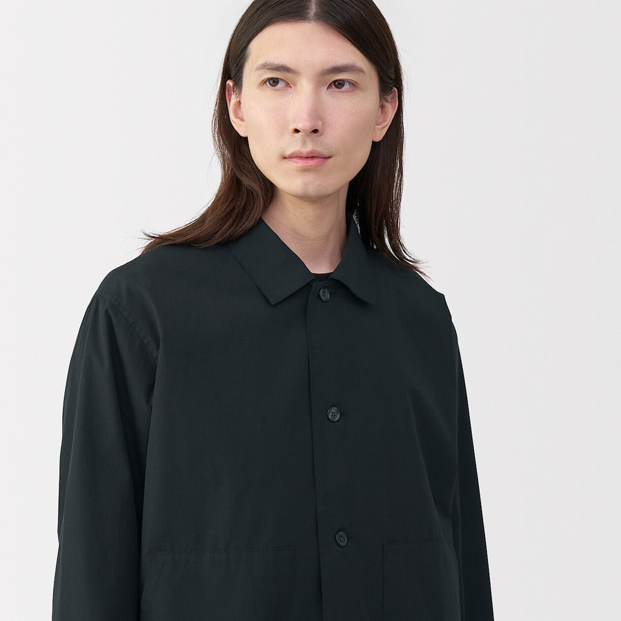 Men's Cotton Shirt Jacket Off WhiteS