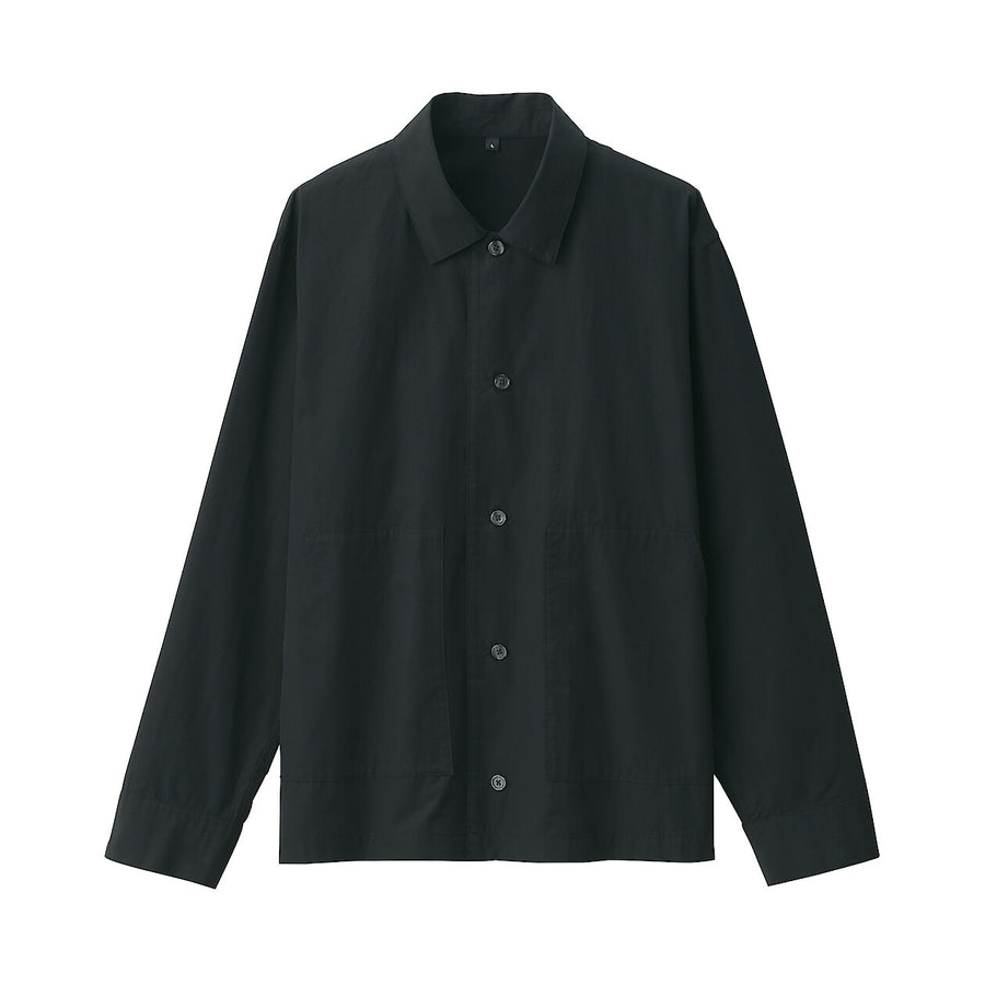 Men's Cotton Shirt Jacket Off WhiteS