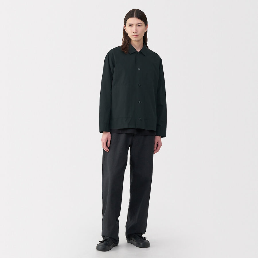 Men's Cotton Shirt Jacket Off WhiteS