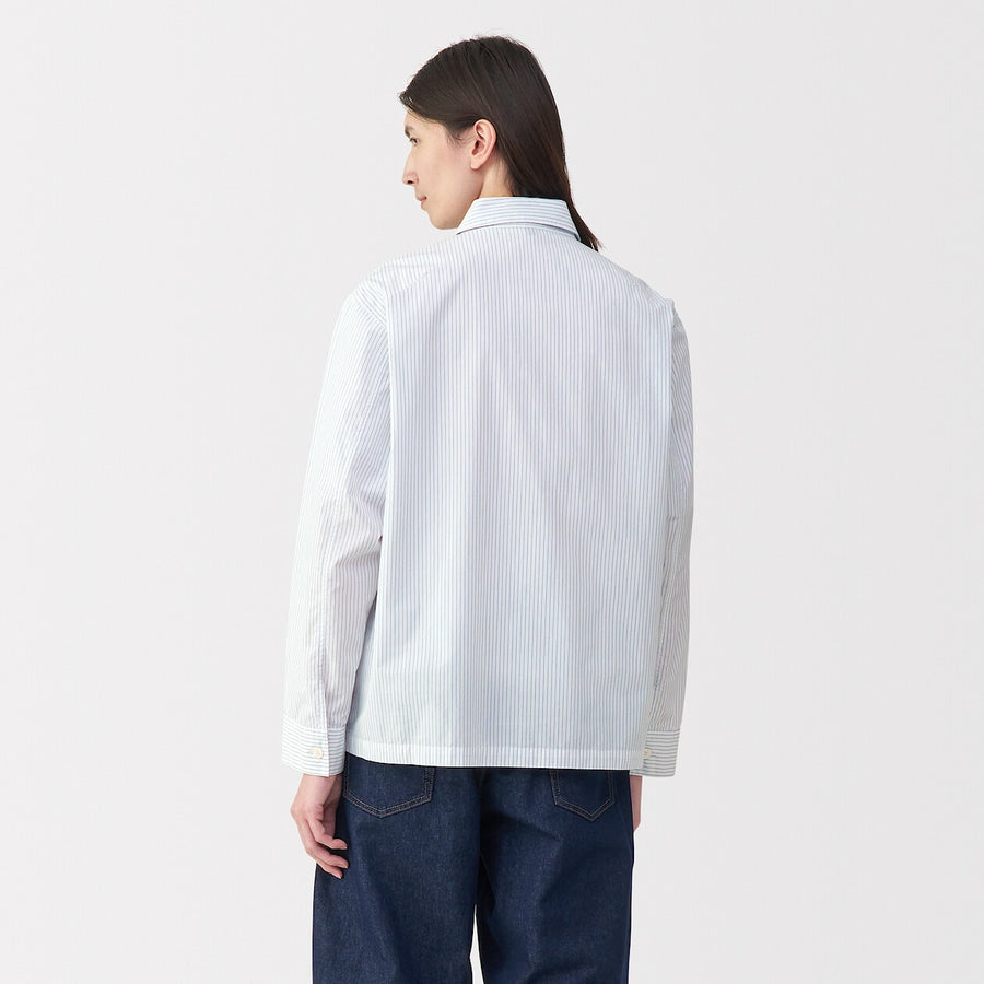 Men's Cotton Shirt Jacket Off WhiteS