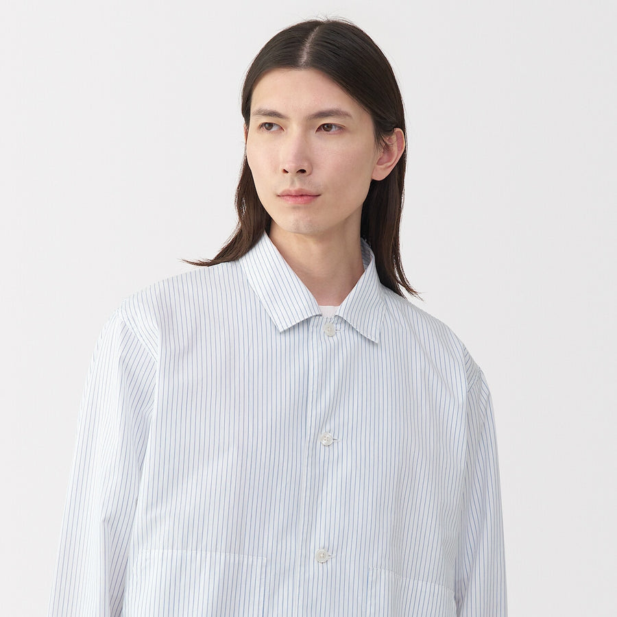 Men's Cotton Shirt Jacket Off WhiteS