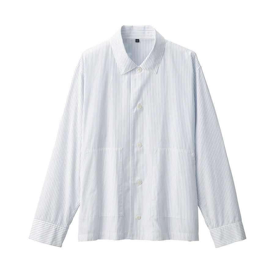 Men's Cotton Shirt Jacket Off WhiteS