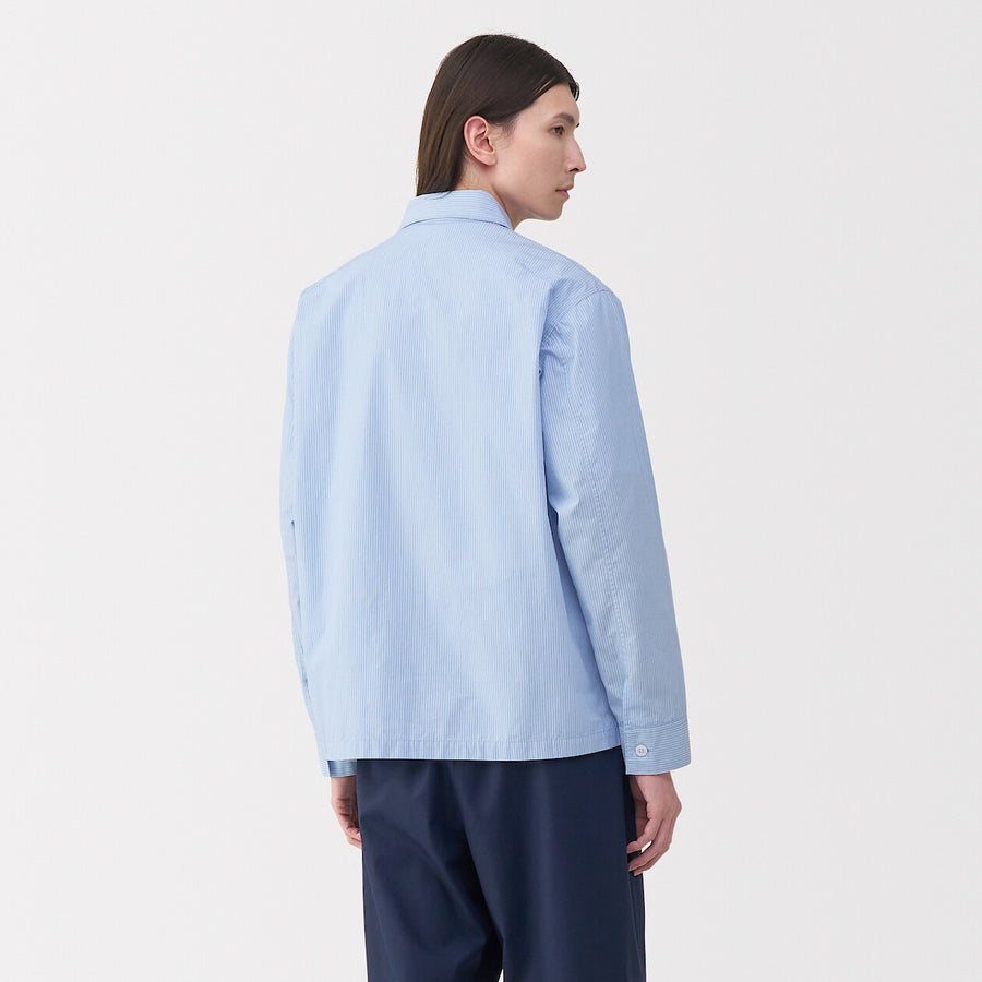 Men's Cotton Shirt Jacket Off WhiteS