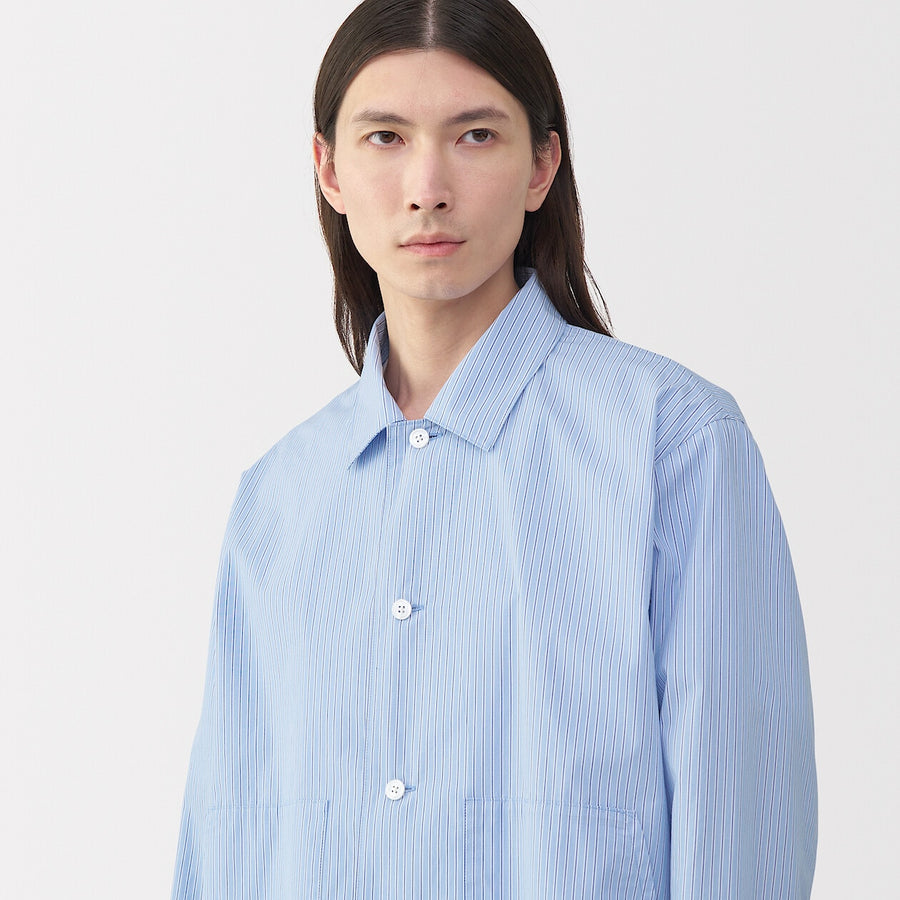 Men's Cotton Shirt Jacket Off WhiteS