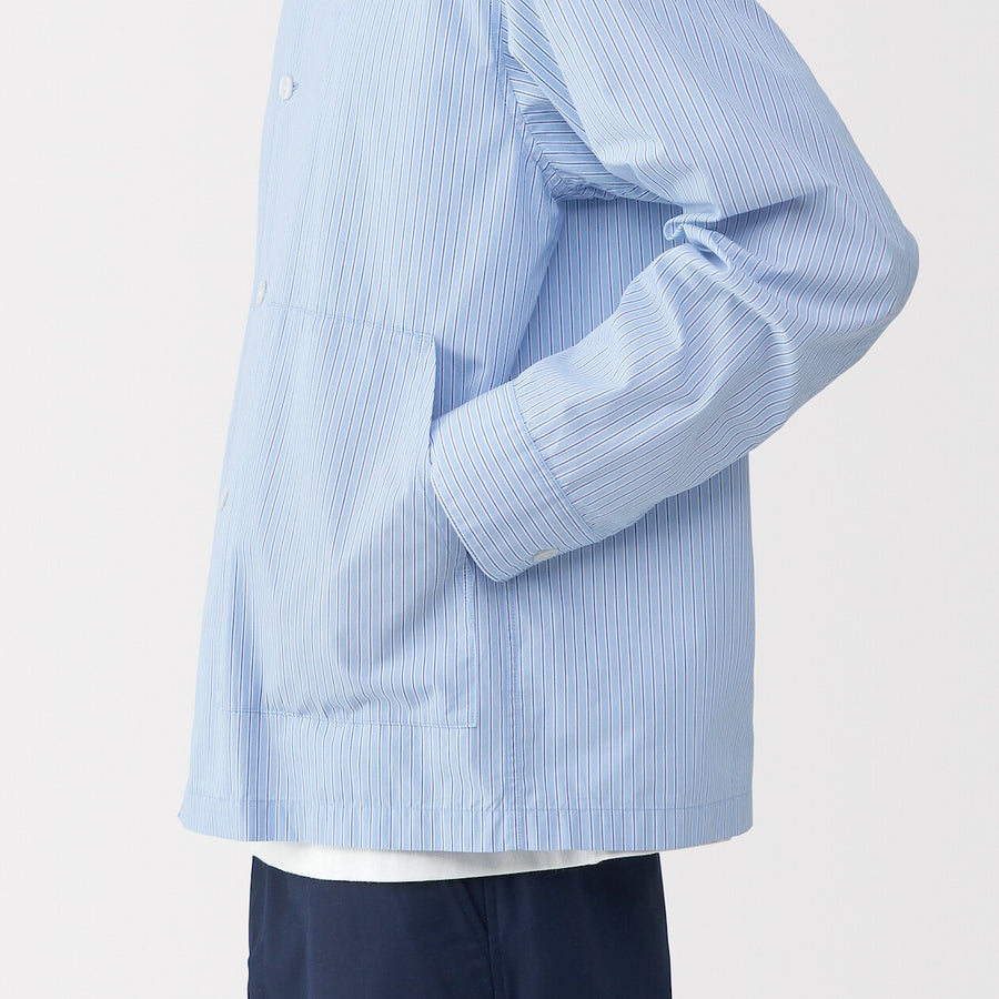 Men's Cotton Shirt Jacket Off WhiteS