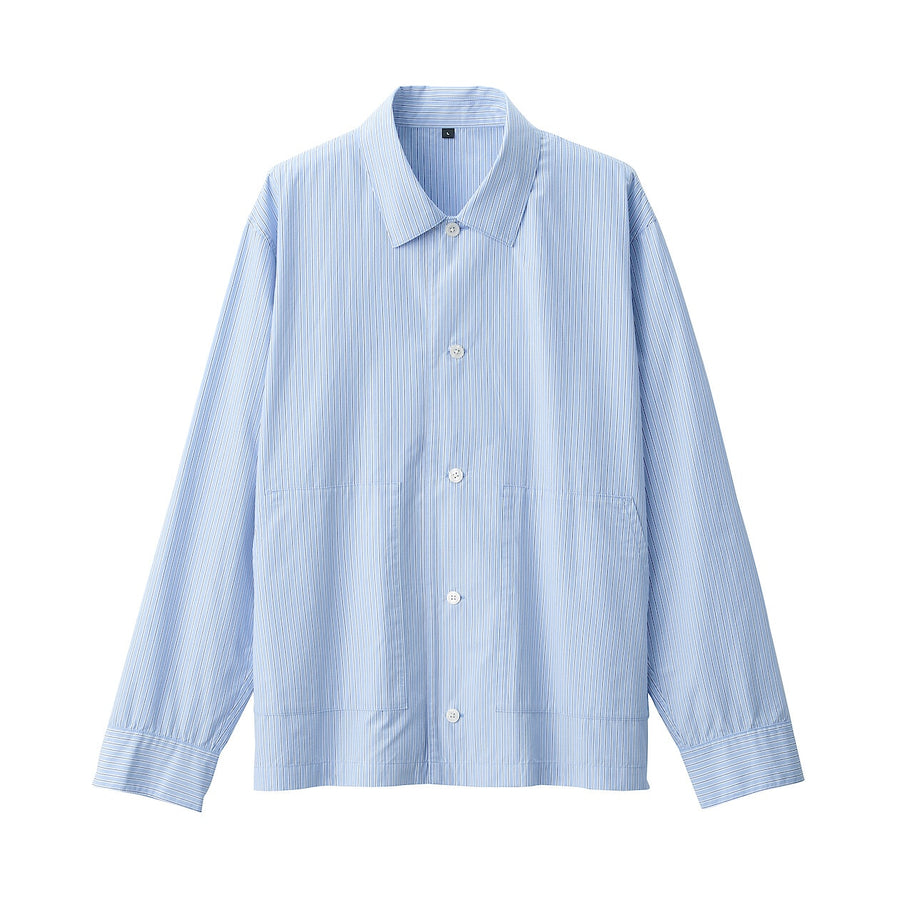 Men's Cotton Shirt Jacket Off WhiteS