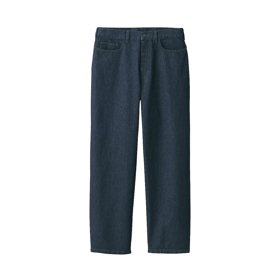 Men's washi blended denim 5 pocket pants Dark navy29inch