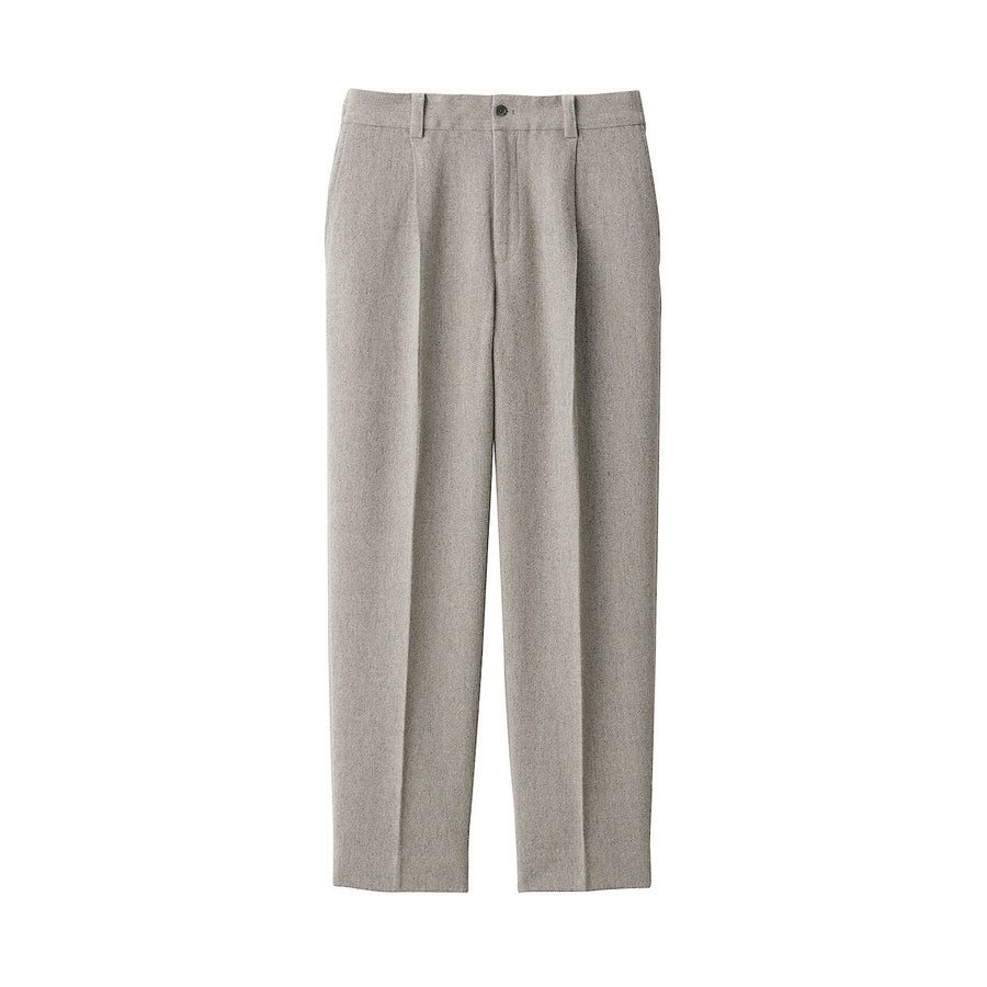 Men's linen blended wool straight pants GreyS