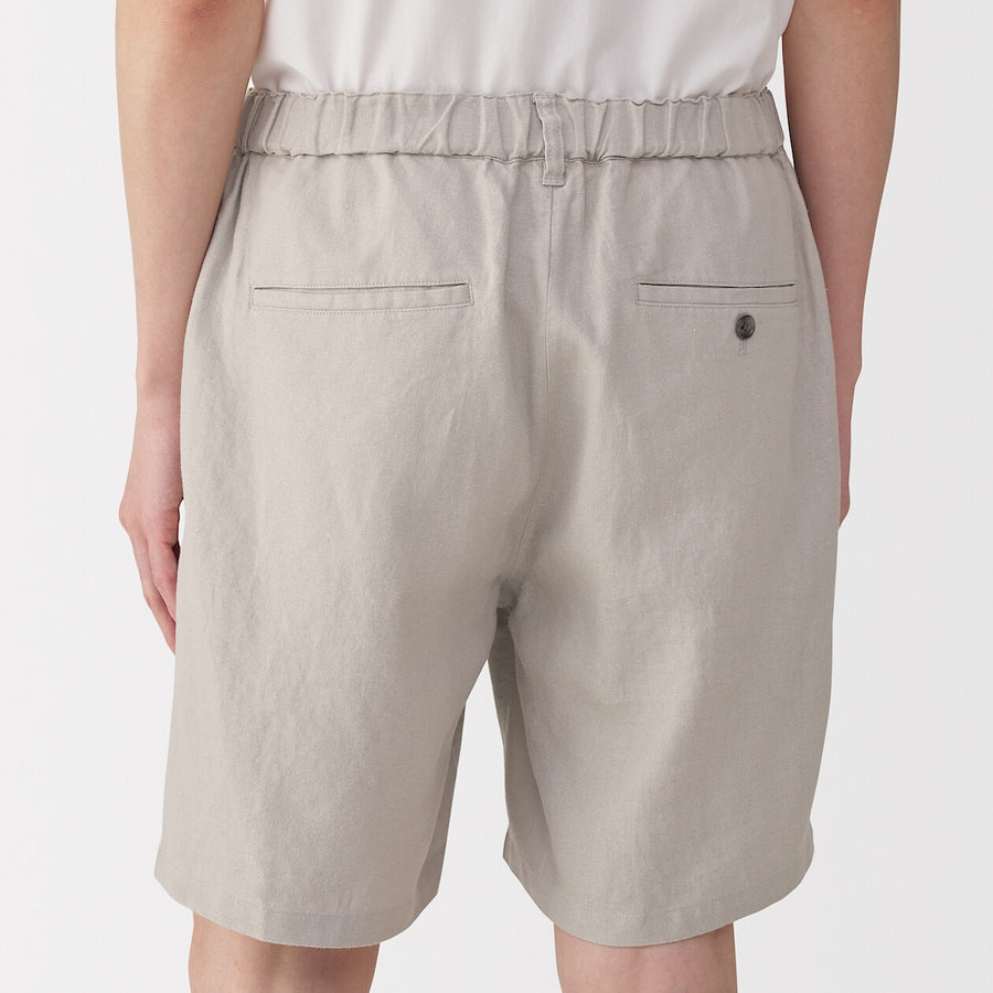 Men's Ramie short pants Light greyS