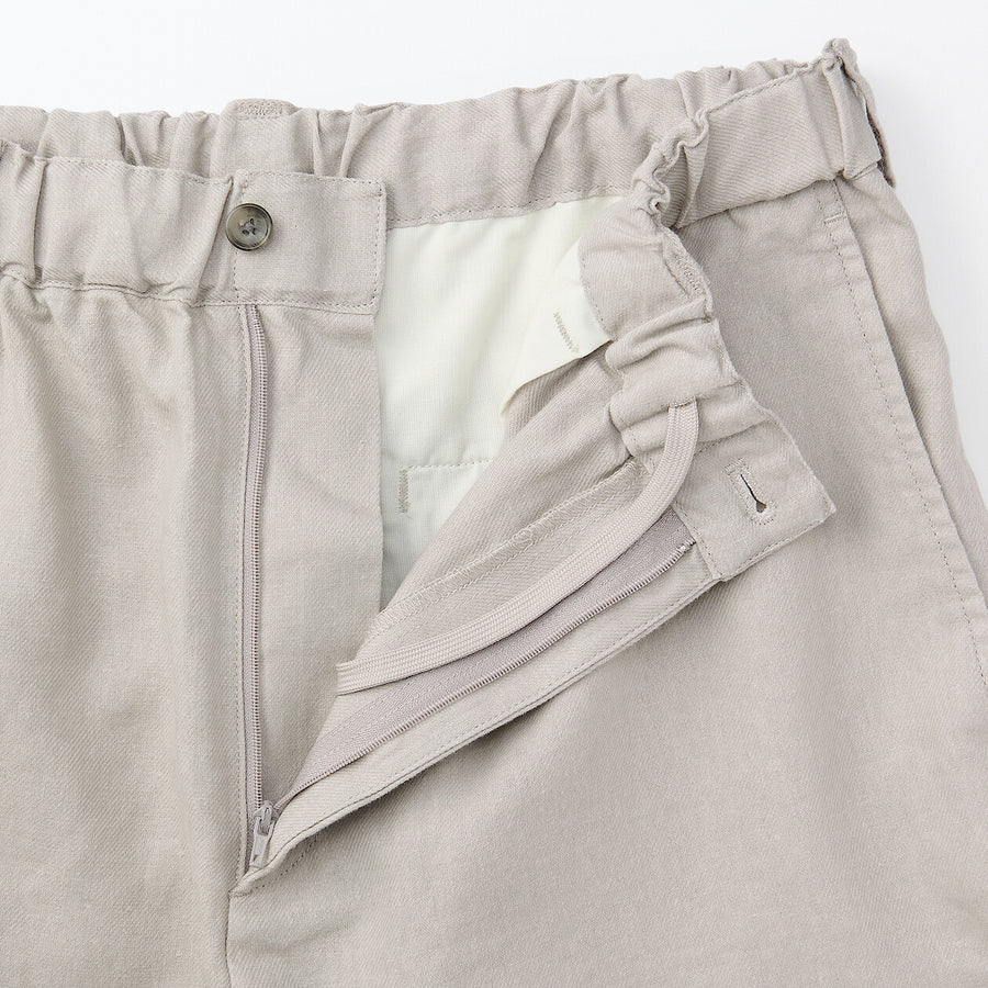 Men's Ramie short pants Light greyS