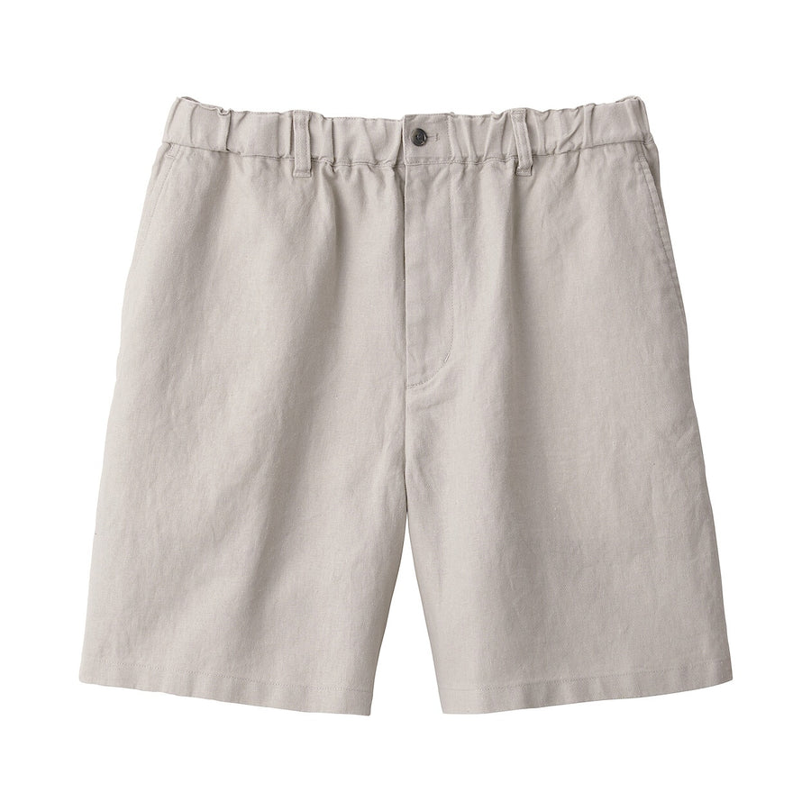 Men's Ramie short pants Light greyS