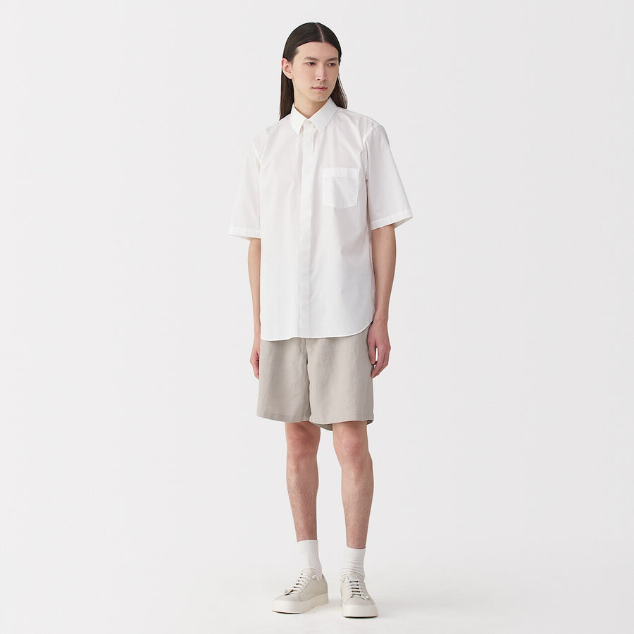 Men's Ramie short pants Light greyS